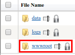Hosting Spaces - File Manager - Document Folder