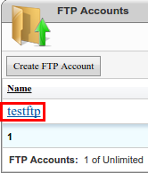 FTP Accounts Example