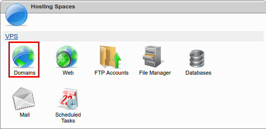 Create Domain - Domains Icon