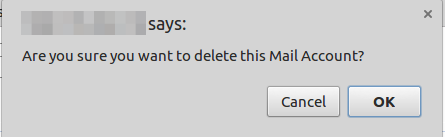 Mail Account Delete
