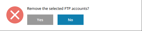 Plesk Websites & Domains Add an FTP Account Remove Confirm