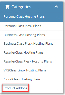 Product Addons